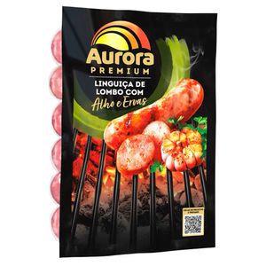 Linguiça Lombo com Alho e Ervas Aurora Premium 500g