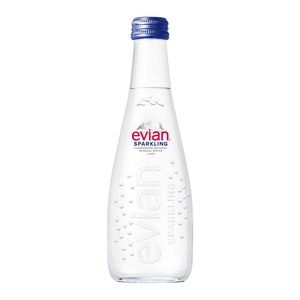 Água Mineral com Gás Evian Vidro 330ml
