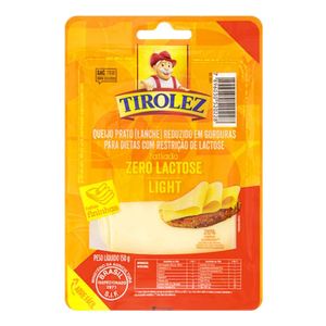Queijo Prato Fatiado Zero Lactose Tirolez 150g