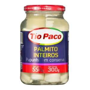 Palmito Pupunha Tio Paco Inteiro 300g