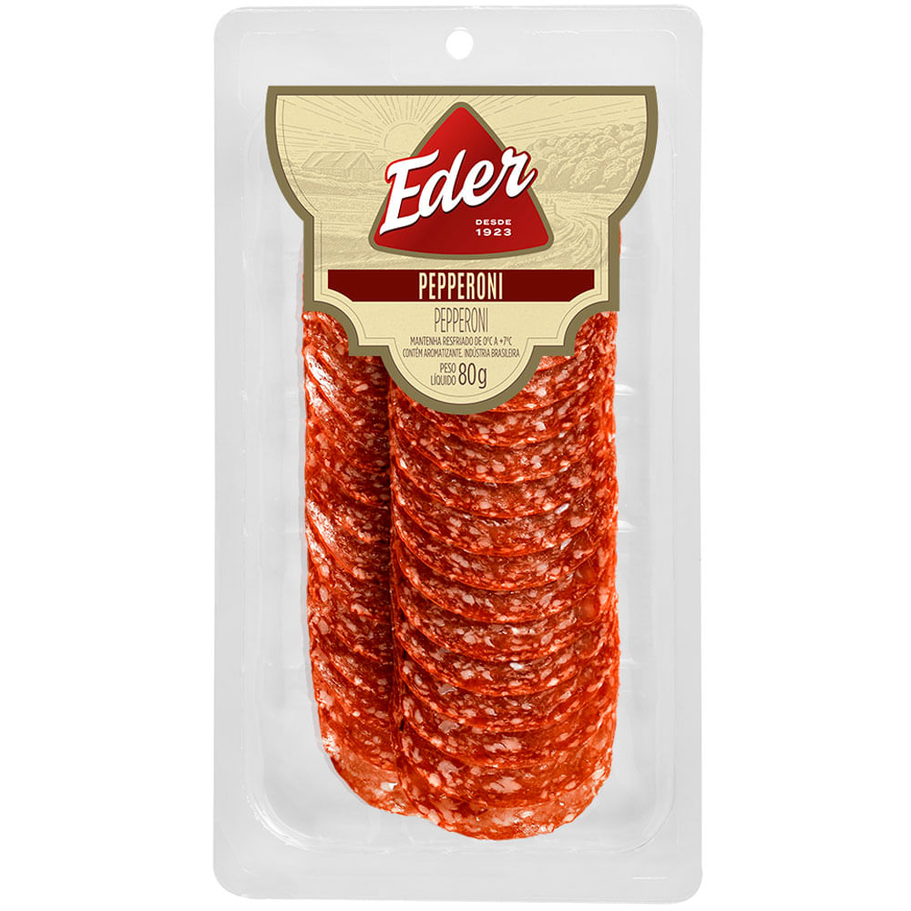 Pepperoni Fat Eder 80g Mambo Supermercado São Paulo Mambo