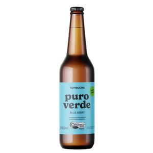 Kombucha Chá Verde com Mirtilo Puro Verde 350ml