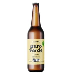 Kombucha Chá Verde com Maracujá Puro Verde 350ml