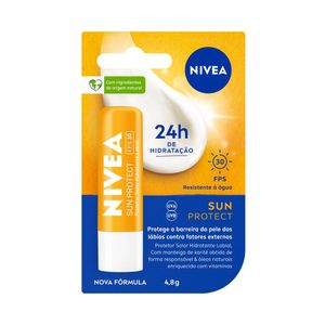 Nivea Protetor Solar FPS 30 Hidratante Labial Sun Protect 4,8 g