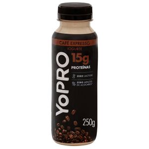 Iogurte Líquido de Café Expresso 15g de Proteínas Zero Lactose YoPro 250g