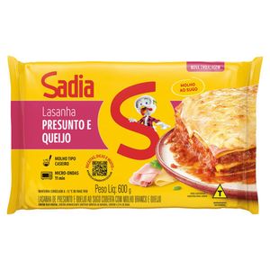 Lasanha Presunto e Queijo Sadia 600g