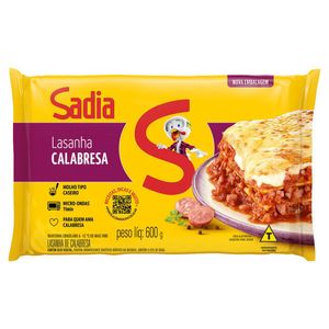 Lasanha Calabresa Sadia 600g