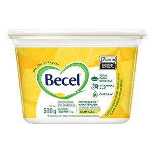 Margarina Vegetal sabor Manteiga com sal Becel 500g