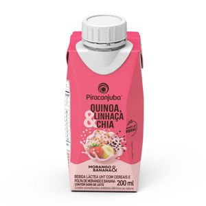 Bebida Láctea Quinoa, Linhaça e Chia + Morango e Banana Piracanjuba 200ml