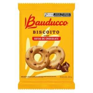Biscoito Leite com Gotas de Chocolate Bauducco 335g