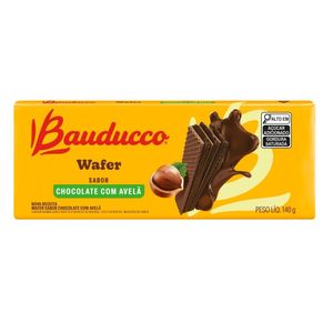 Biscoito de Chocolate com Avelã Wafer Bauducco 140g