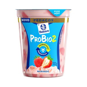 Iogurte Probio2 Pedaço Morango Batavo 100g