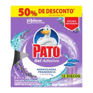 Desodorizador Gel Lavanda 50% 2Un Pato 38g