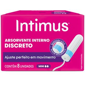 Absorvente Interno Intimus Gel Mini com 8 unidades