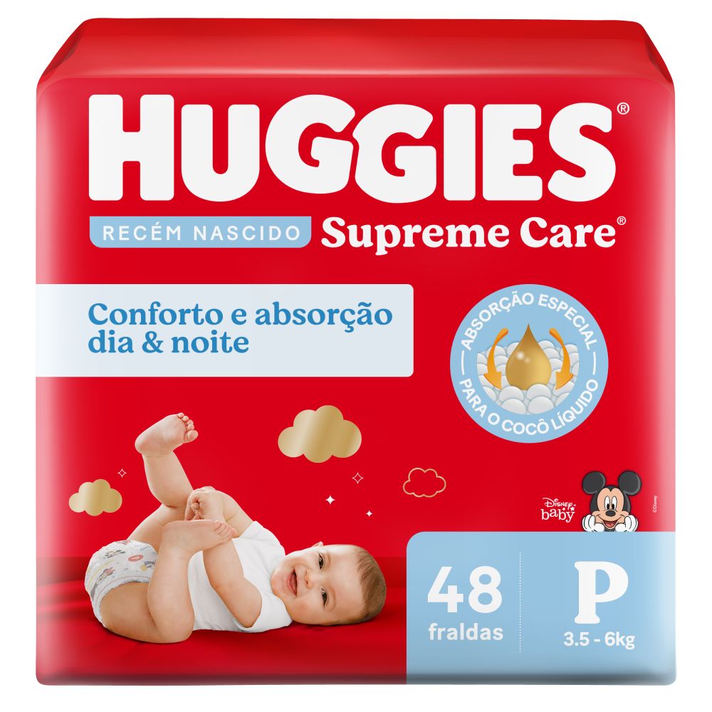 Fralda Supreme Care P Huggies com 48 Unidades| Mambo Supermercado São ...