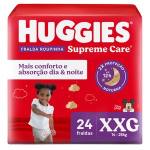 Fralda Roupinha Supreme Care XXG Huggies 24 unidades