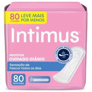 Protetor Diário Cuidado Intimus 80 unidades