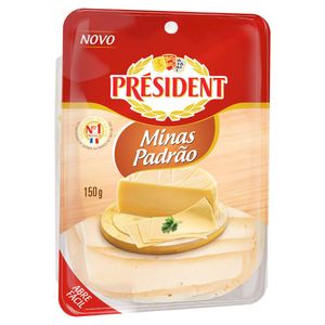 Queijo Minas Padrão Fatiado President 150g