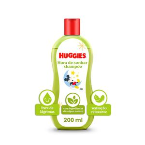 Shampoo Hora de Sonhar para Bebê Huggies 200ml
