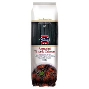 Macarrão Uruguaio Fettucine Com Tinta Lula Las Acacias 400g