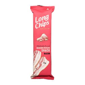 Snack de Batata Pacote Sabor Bacon Long Chips 75g