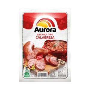 Linguiça Calabresa Defumada Pacote Aurora 400g
