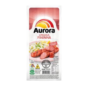 Linguiça Fininha Defumada Pacote Aurora 220g