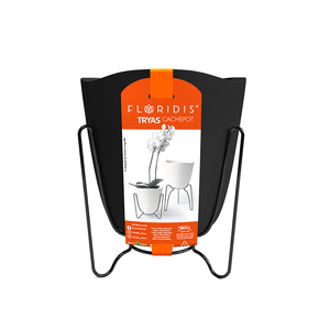 Vaso Cachepot Tryas Cinza Granito Floridis
