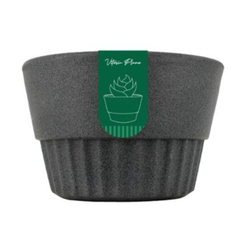 279522-Cachepot-Cinza-Granito-Vitoria-Plano-Verdy-15x12cm