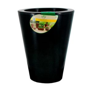 Vaso Joinville Preto Marmorato Verdy 17x30cm
