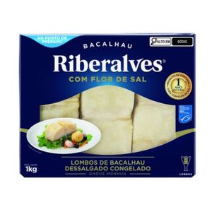 Lombos de Bacalhau com Flor De Sal Riberalves 1kg