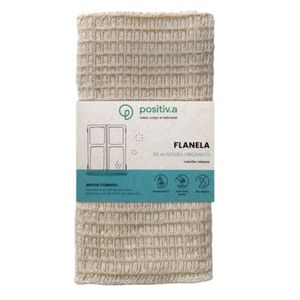 Flanela Natural Orgânica Bege Positiv.a