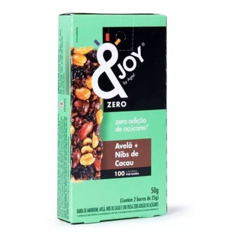 Barra-de-Cereal-Avela-e-Nibs-de-Cacau-Zero-Acucar--Joy-Agtal-50g-com-2-unidades