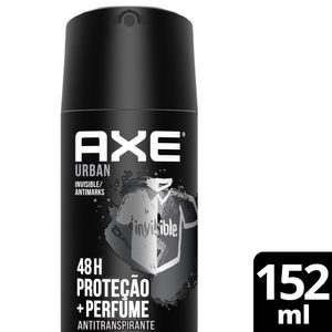 Antitranspirante Aerossol AX Urban Invisible Axe 152 ml