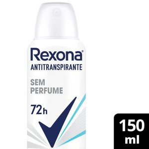 Antitranspirante Feminino Sem Perfume Rexona 150 ml