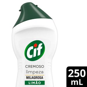 Limpador Multiuso Cremoso Limpeza Milagrosa Limão Cif 250ml