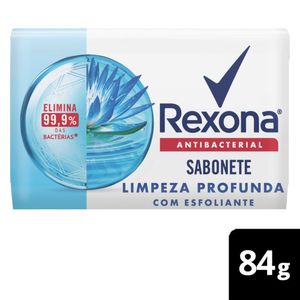 Sabonete em Barra Limpeza Profunda Elimina 99% das bactérias Rexona 84g