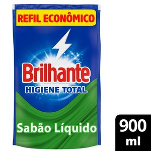 Lava Roupa Líquido Higiene Total Brilhante Refil 900ml