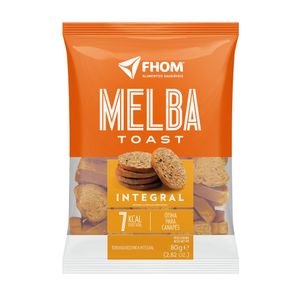 Torrada Integral Melba Toast Fhom 80g