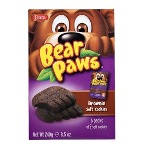Cookie Patinhas Bear Paws Sabor Brownie Dare 240g
