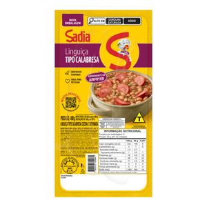 Linguiça Calabresa Cozida e Defumada Sadia 400g