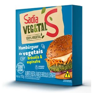 Hamburguer Vegetal Brócolis e Espinafre Sadia 113g