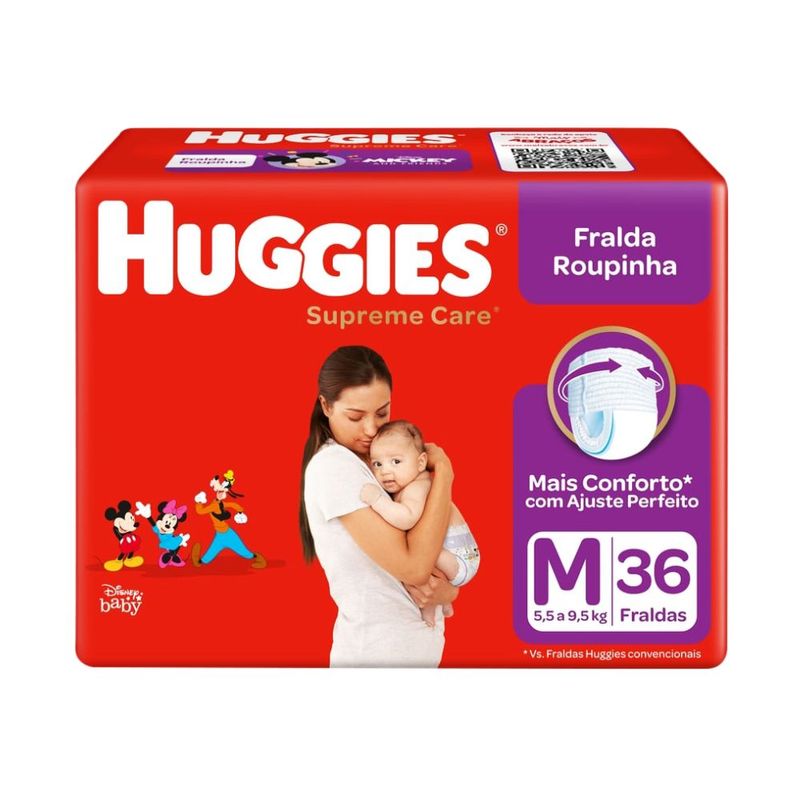 245329-Fralda-Roupinha-Tamanho-M-Huggies-Supreme-Care-com-36-Unidades