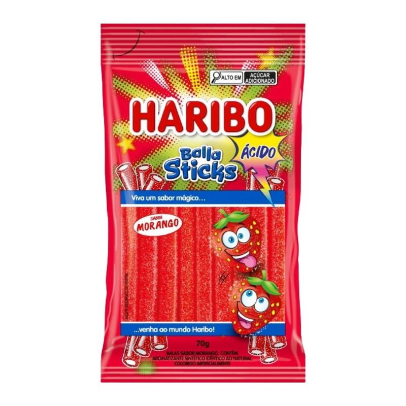 279992-Bala-Sticks-Acido-Sabor-Morango-Haribo-70g