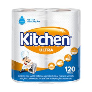 Toalha de Papel Kitchen com 2 unidades
