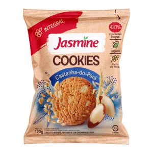 Cookies Integral com Castanha do Pará Vegano Jasmine 120g