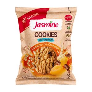 Cookies de Damasco com Chocolate Sem Açúcar Jasmine 120g