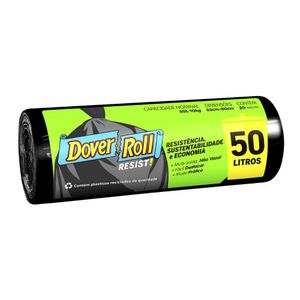 Saco para Lixo Resist Dover Roll 50L 20 Unidades