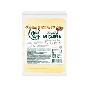 Queijo Mussarela de Castanha de Caju Fatiada Vida Veg 150g