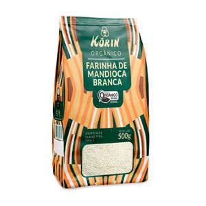 Farinha de Mandioca Branca Orgânica Korin 500g